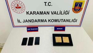 Karaman'da kağıda emdirilmiş bonzai ele geçirildi 