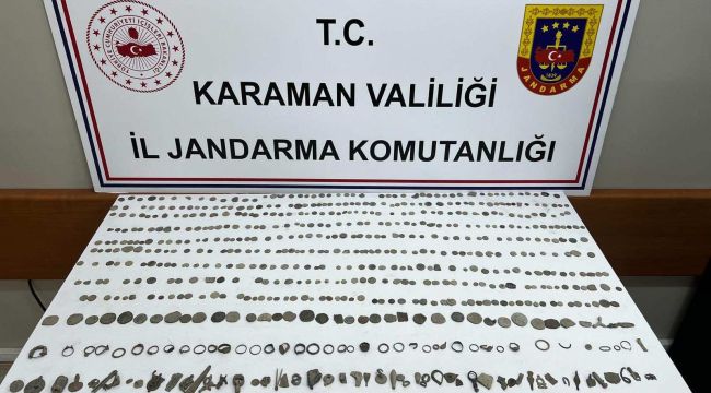 Karaman'da tarihi eser operasyonu