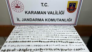 Karaman'da tarihi eser operasyonu
