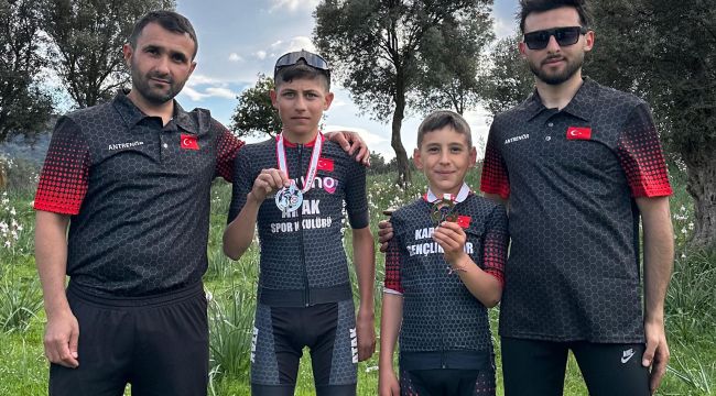 Karaman bisiklet takımından 1 altı ve 1 gümüş madalya 