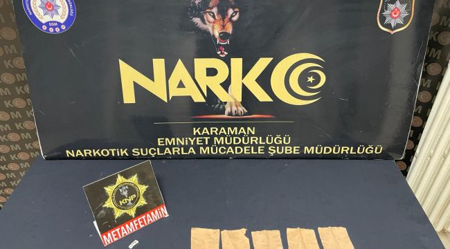 Karaman'da 1 kişi uyuşturucudan tutuklandı 