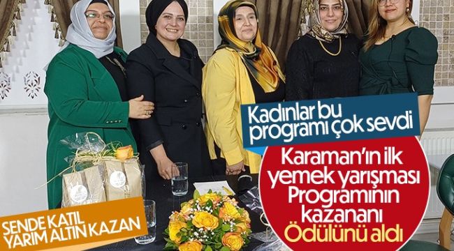 Yemek yarışmasının birincisi belli oldu
