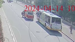 Trafik polisinin dikkati, direksiyon başında fenalaşan sürücünün kaza yapmasını önledi 