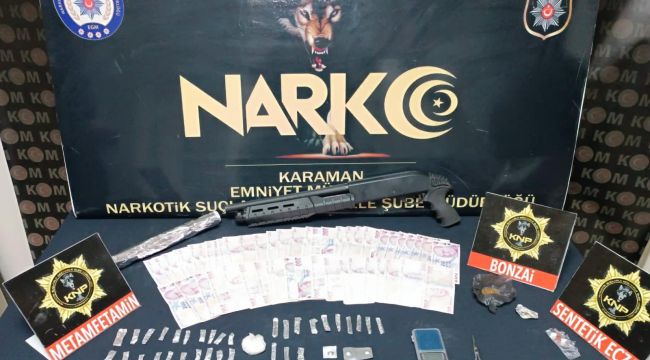 Karaman'da 1'i kadın 4 kişi uyuşturucudan tutuklandı 
