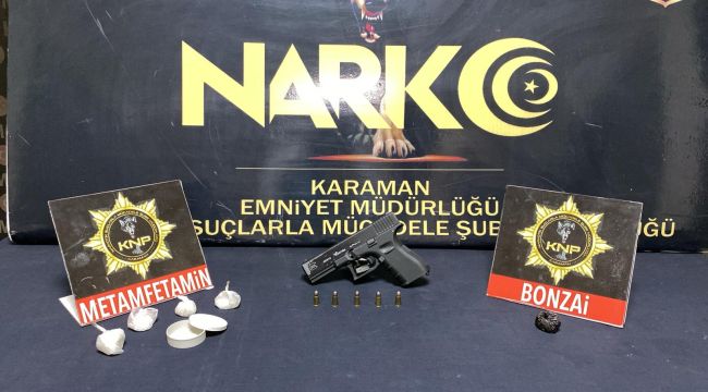 Karaman'da 4 kişi uyuşturucudan tutuklandı