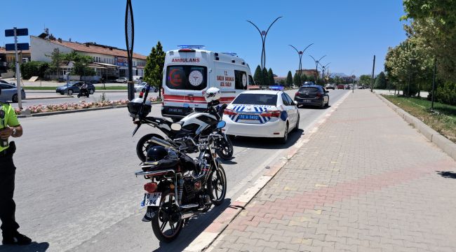 Karaman'da otomobil ile motosiklet çarpıştı: 1 yaralı 