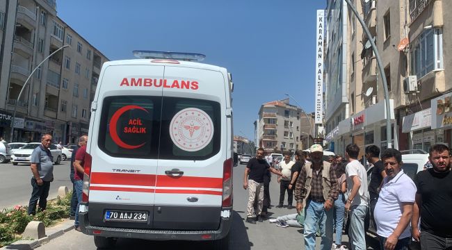 Karaman'da otomobilin çarptığı genç kadın yaralandı 