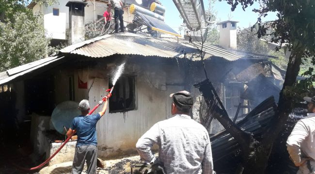 Göktepe'de ev yangını: 1 yaralı