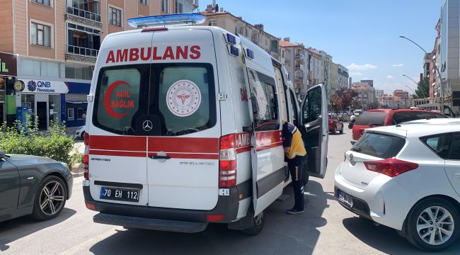 Karaman'da motosiklet kazası: 1 yaralı