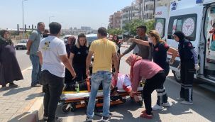 Karaman'da otomobilin çarptığı kadın yaralandı 