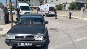 Karaman'da vakaya giden ambulans kaza yaptı 