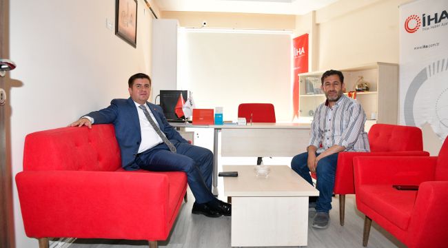 Vali Sarıibrahim, İHA ve AA temsilcilerini ziyaret etti