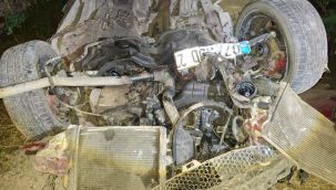 Karaman'da otomobil takla attı: 2 yaralı 