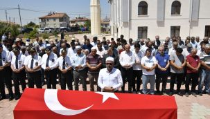 Kıbrıs gazisi askeri törenle son yolculuğuna uğurlandı 