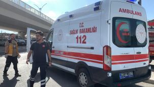 Karaman'da cip ile motosiklet çarpıştı: 1 yaralı 