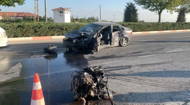 Karaman'daki kazada 2 kişi ölümden döndü 