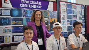 Karaman'da lise öğrencileri yapay zekayla çizgi film yaptı 