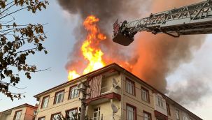 Karaman'da mahalleliyi sokağa döken yangın 