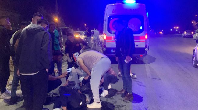 Karaman'da sürat motoru ile motosiklet çarpıştı: 2 yaralı