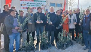 Karaman'da üreticiye 45 bin adet fidan dağıtıldı 