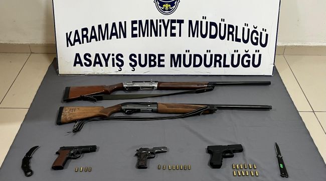 Karaman'da aranan 14 kişi tutuklandı 