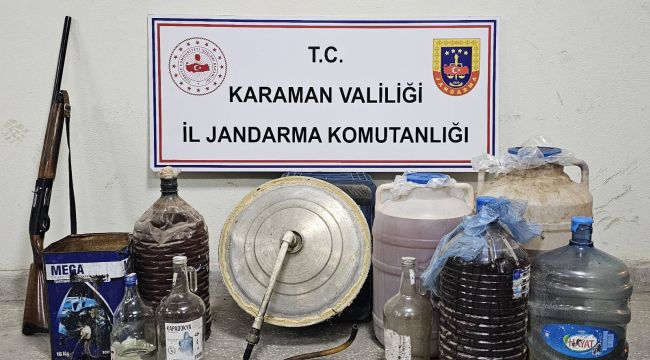 Karaman'da sahte içki operasyonu