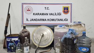 Karaman'da sahte içki operasyonu