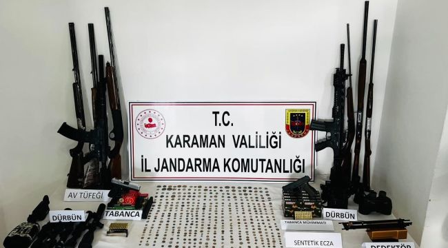 Ayrancı'da silah ve tarihi eser operasyonu: 1 gözaltı