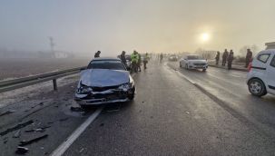 Karaman'da 13 aracın karıştığı zincirleme kazada 7 kişi yaralandı 