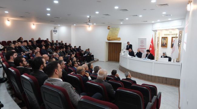 Karaman'da il koordinasyon kurulu yılın ilk toplantısını yaptı