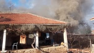 Karaman'da tüp parlaması sonucu çıkan yangında karı-koca yaralandı  