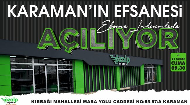 İndirimin adresi Özalp toptan yeni şubesini dev indirimlerle açıyor