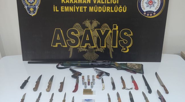 Karaman'da aranan 5 kişi tutuklandı