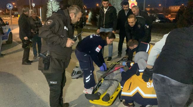 Karaman'da motosiklet kazası: 2 yaralı