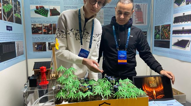 Lise öğrencisinden orman yangınlarının büyümesini engelleyebilecek proje 