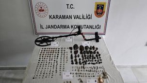 Karaman'da 118 adet göktaşı ele geçirildi 