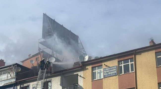 Karaman'da baca yangını korkuttu 