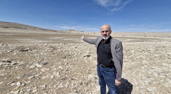 Karaman'da kış mevsiminde barajlar susuz kaldı 