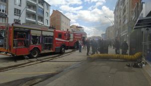 Klimadan çıkan yangın paniğe yol açtı