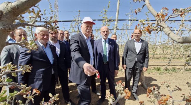 TZOB Başkanı Şemsi Bayraktar, Karaman'da incelemelerde bulundu