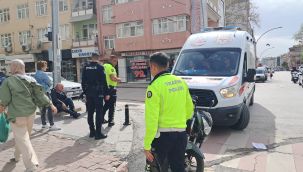 Karaman'da ciple motosiklet çarpıştı: 2 yaralı