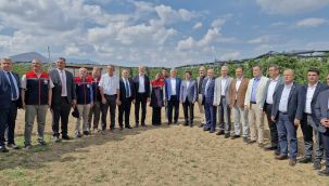 Karaman'da elma bahçeleri incelendi