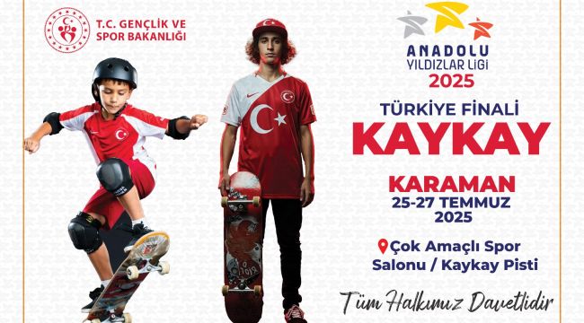 Karaman, ANALİG Kaykay Türkiye Birinciliğine ev sahipliği yapacak