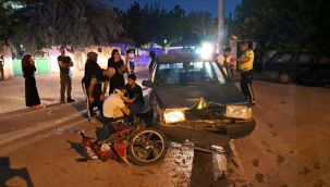 Karaman'da otomobil ile motosiklet çarpıştı: 2 yaralı