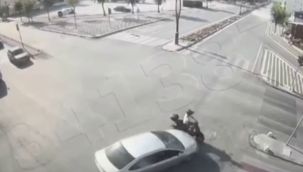 Karaman'da kavşaktaki ölümlü kaza kamerada 