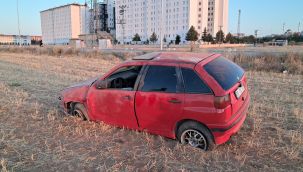 Karaman'da kontrolden çıkan araç takla attı: 1 yaralı 
