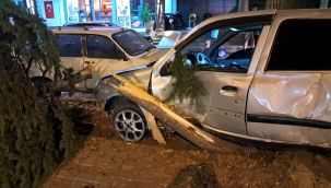 Karaman'da meydana gelen bu kaza maddi hasarla atlatıldı 