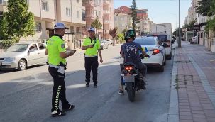 Karaman'da trafik kurallarına uymayan 401 motosiklete ceza yazıldı 