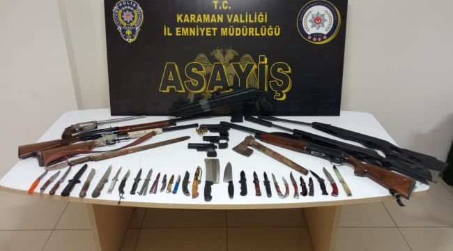 Karaman'da 8 kişi tutuklandı 