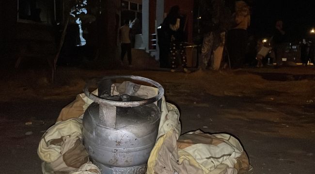 Karaman'da alev topuna dönen piknik tüpü korkuttu  